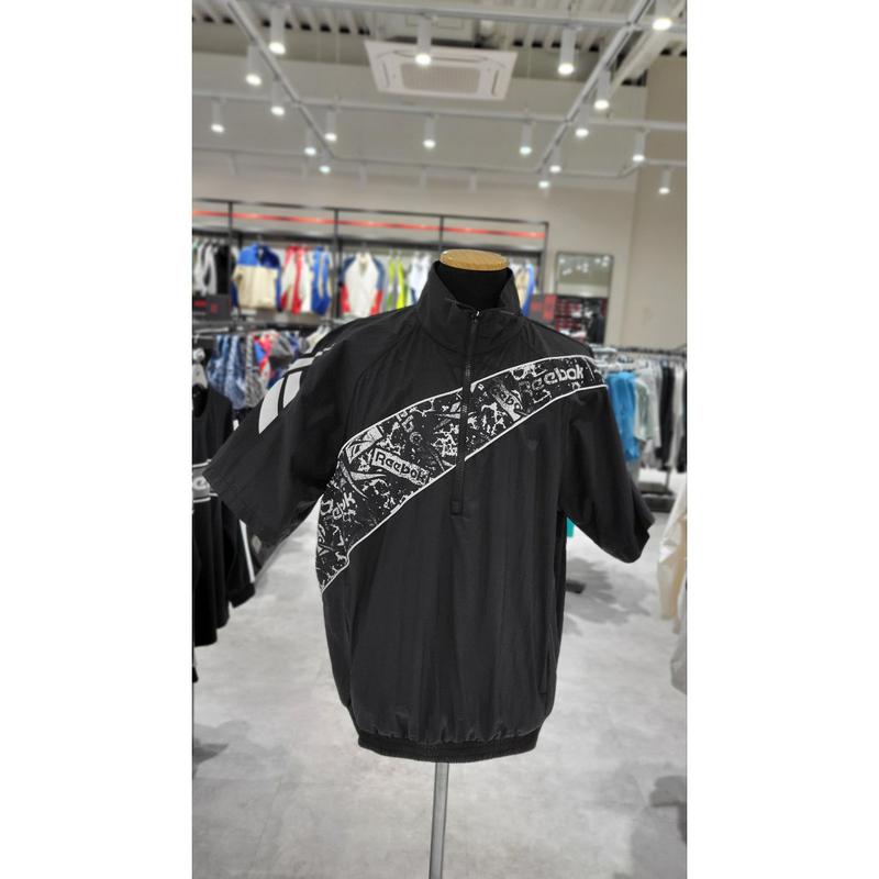 [ヨジュ店] REJU4EA51BK パネルドベクター半袖アノラックメンズウインドブレーカー
