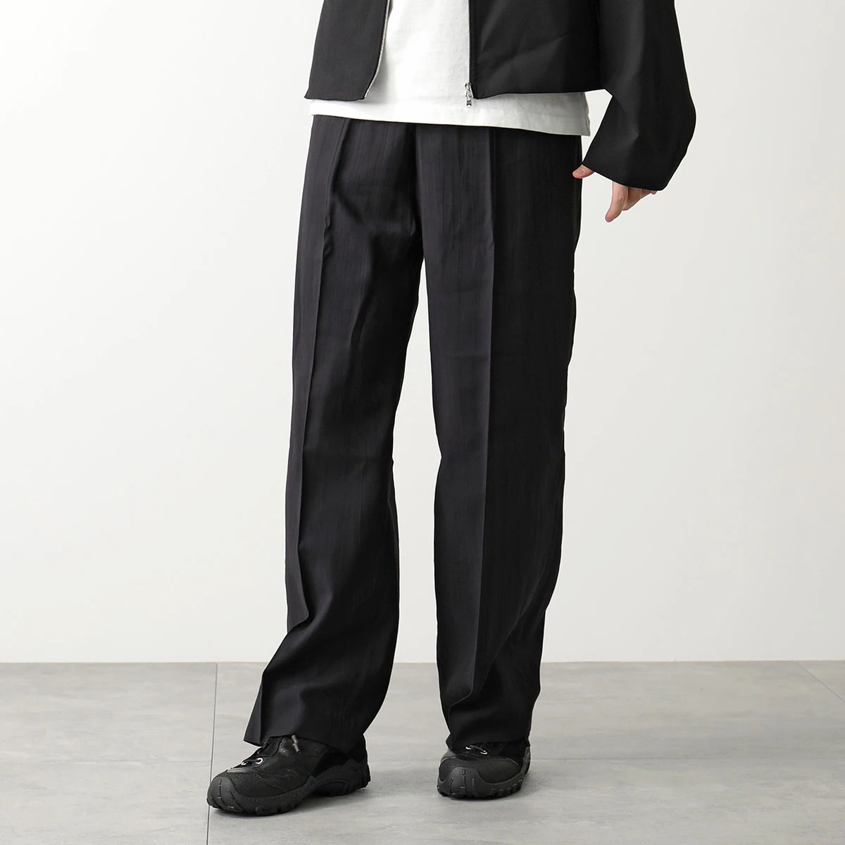 OUR LEGACY アワーレガシー トラウザーズパンツ SAILOR TROUSER M4224SBF メンズ フルレングス ワイド ストレート BLACK-EXPERIENCED