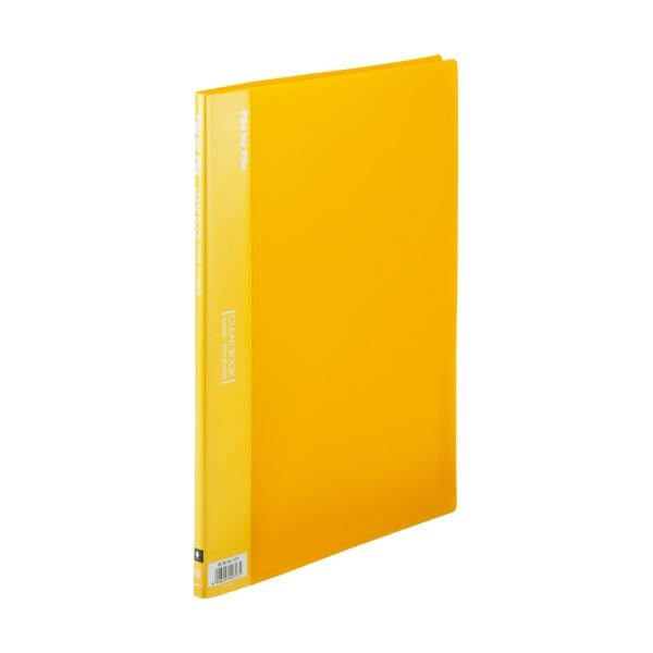 （まとめ）ビュートン クリヤーブック A4タテ10ポケット 背幅9mm イエロー BCB-A4-10Y 1セット（10冊）(×5セット)