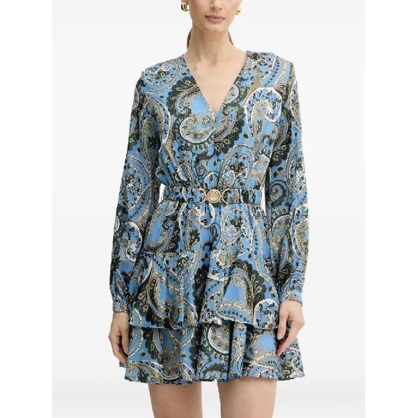 25 FW ペイズリープリント ティアード ミニドレス W5BK53W2770 TP444999947