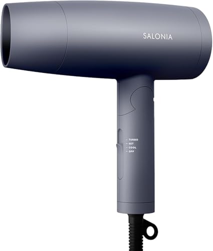 SALONIA サロニア スピーディーイオン ドライヤー 大風量 速乾 軽量 マイナスイオン ヘアドライヤー SL-013GR グレー 6,016円