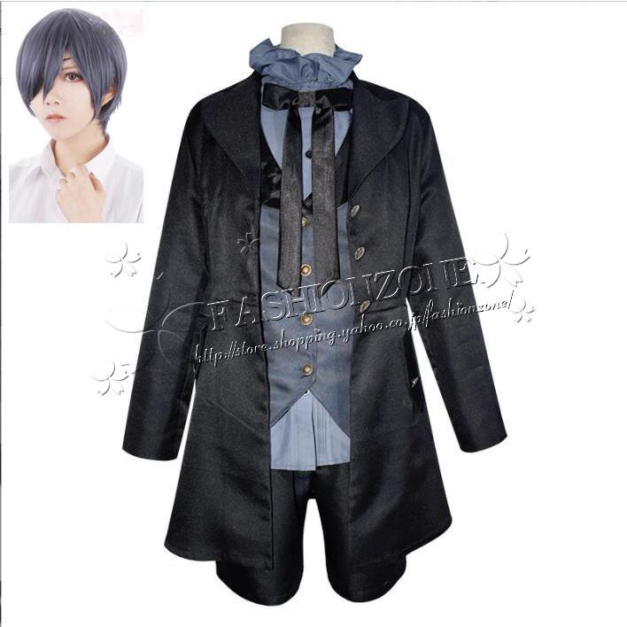 【品質良い 大好評中】黒執事シエル コスプレ 衣装 ウィッグ cos コスチューム イベント アニメ ハロウィン仮装 変装
