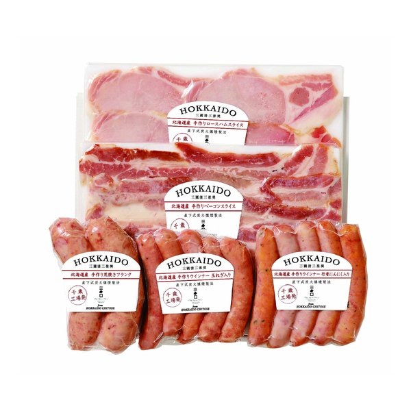 三國推奨 北海道手作りハムギフト 5種/各1個/5個入り ZOA422263302