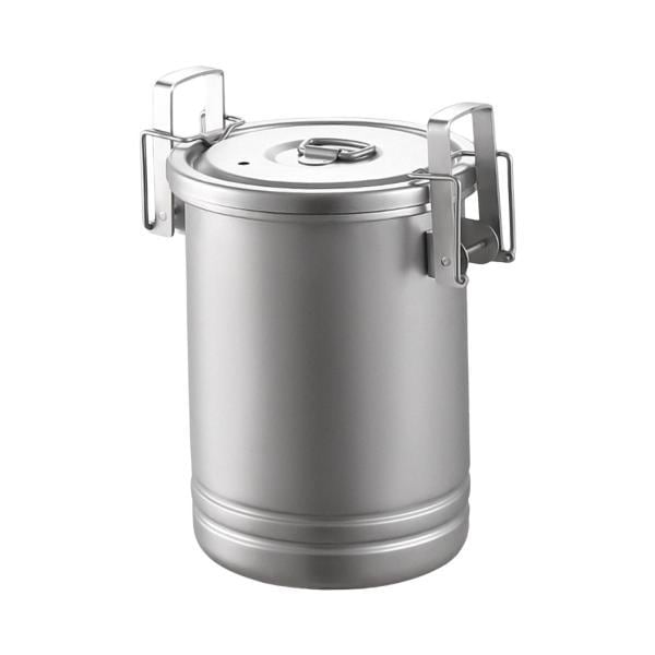 キャンプポット 2 in 1 ポットシーフードボイルポット蒸しポット旅行バーベキュー BBQ 850 ミリリットルハンドルなし