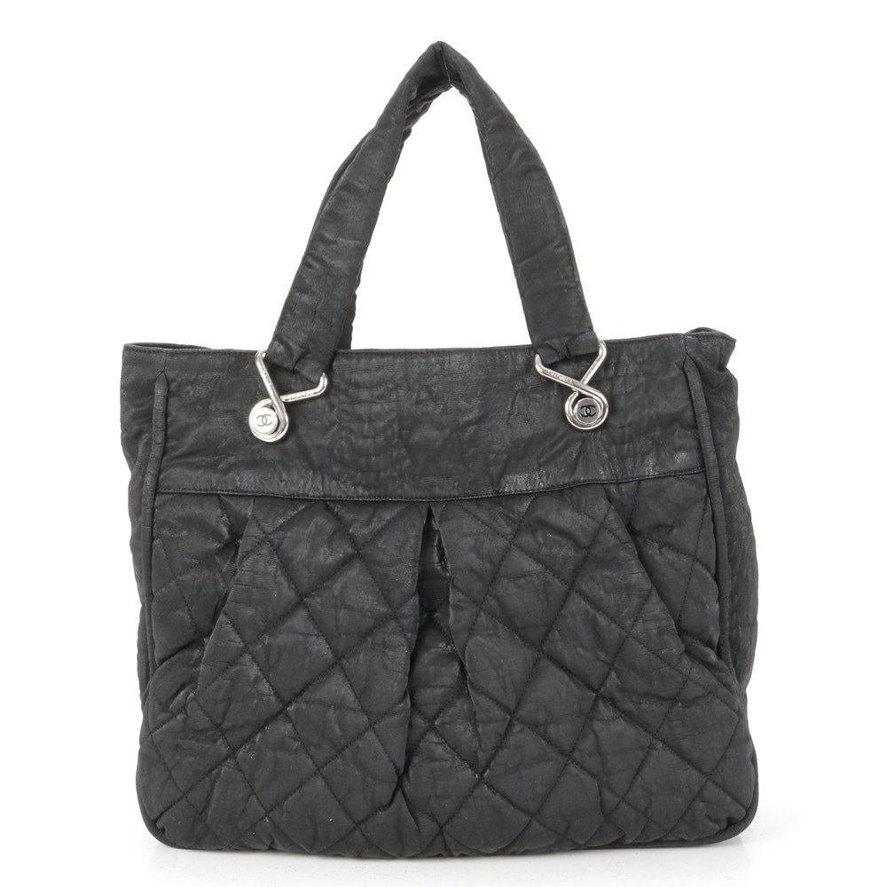 シリアルシール付 マトラッセ レザー トート バッグ 肩掛け ショルダー ハンド ブラック 黒 A4 レディース EEE BF13-10 中古