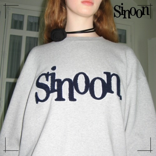 SINOON トレーナー BOUCLE LOGO SWEATSHIRT (MELANGE GREY)