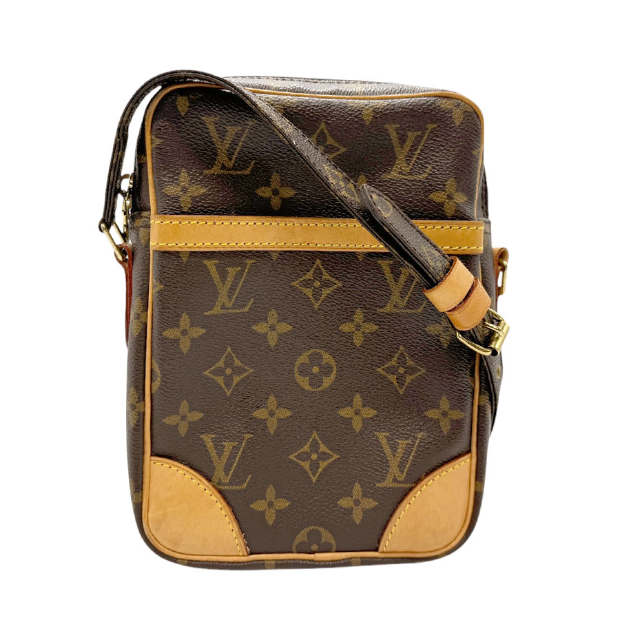 ルイ ヴィトン LOUIS VUITTON 斜め掛けショルダーバッグ モノグラム ダヌーブ モノグラムキャンバス ブラウン ゴールド レディース M45266 n0766