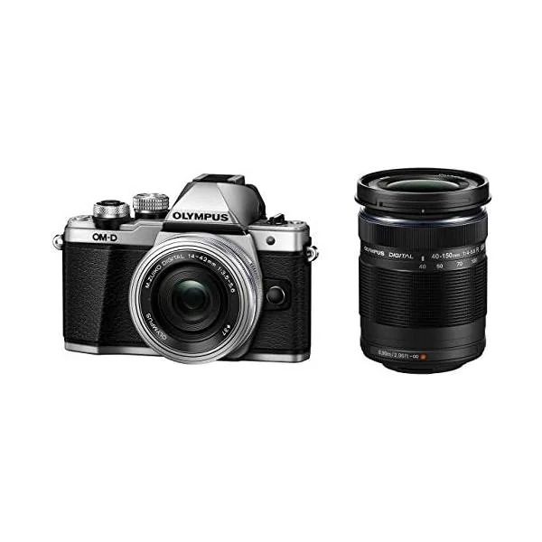 【中古】OLYMPUS ミラーレス一眼カメラ OM-D E-M10 MarkII EZダブルズームキット シルバー