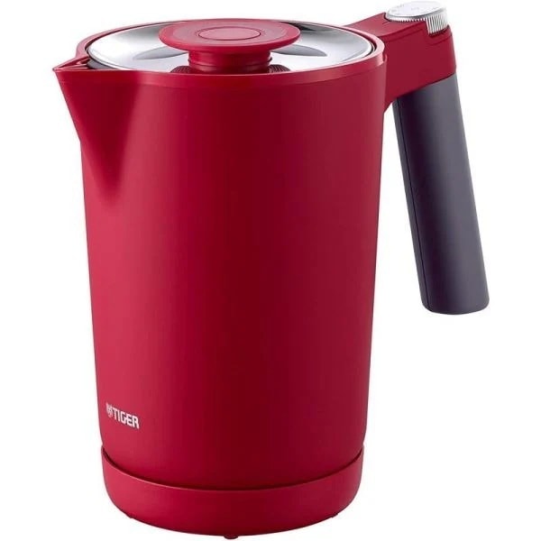 TIGER タイガー PTQ-A100 ルビーレッド 蒸気レス電気ケトル 1L