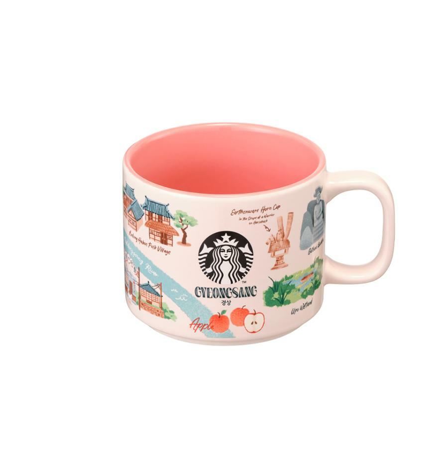 アンニョン 慶尚(GYEONGSANG) マグカップ 355ml + パンフレット同封 韓国スターバ グッズ