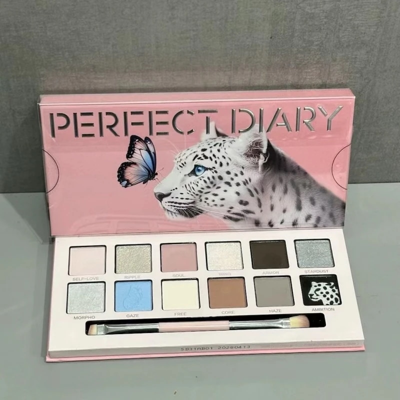 Qoo10] PERFECT DIARY 蝶とユキヒョウ 動物アイシャドウパレット