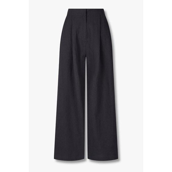 リネンバックバンディングロングワイドパンツ9196231012085