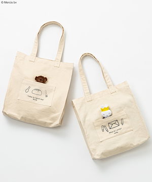 Qoo10 OLIVE des OLIVE miffyチャーム付トートバッグ スクエ