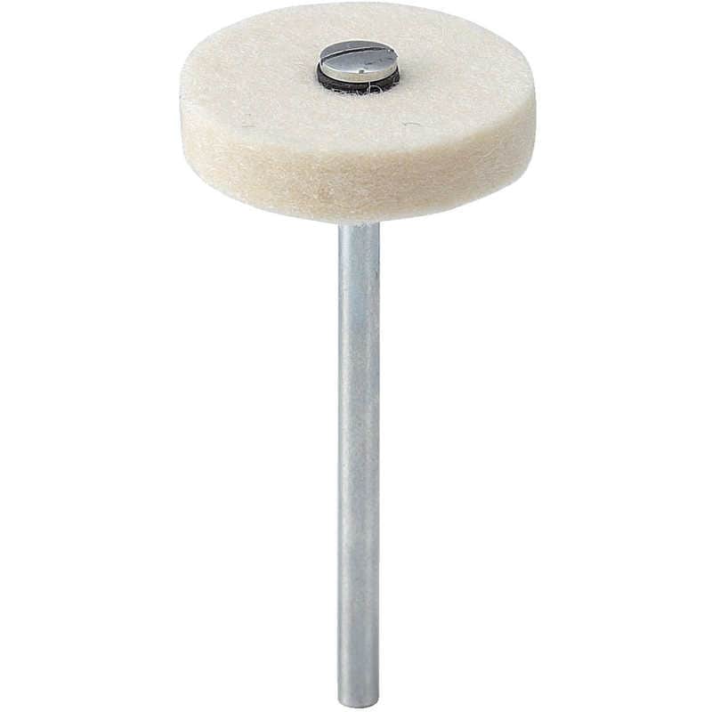 トラスコ中山　ナイロンミニホイール フェルト Φ25X軸径3 25枚入　NM25F