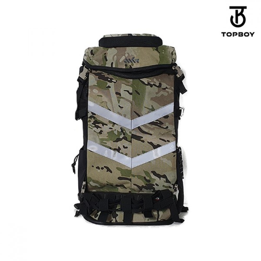 (TOPBOY) マルチポーチストラップ大容量バックパック (BG243)