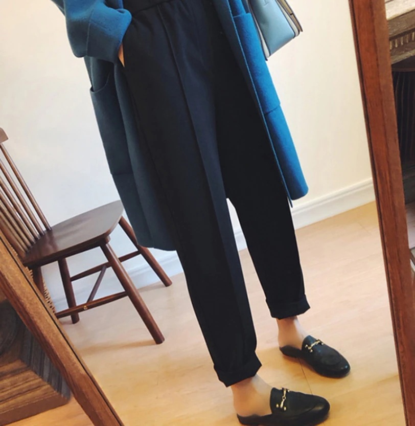 ボトムス パンツ ズボン ワイドパンツ ストレートパンツ ロング丈 ストレート ポケット ウエストゴム ウール かわいい きれいめ シンプル カジュアル 上品 おしゃれ お洒落 無地 秋 冬 10代