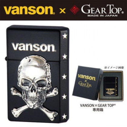 オイルライター vanson×GEAR TOP V-GT-04 クロスボーンスカル ブラック 8,290円