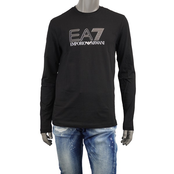 EA7 EMPORIO ARMANI イーエーセブン エンポリオ・アルマーニ Visibility シャドーロゴ 長袖Tシャツ /7M001310 AF10373 UC001