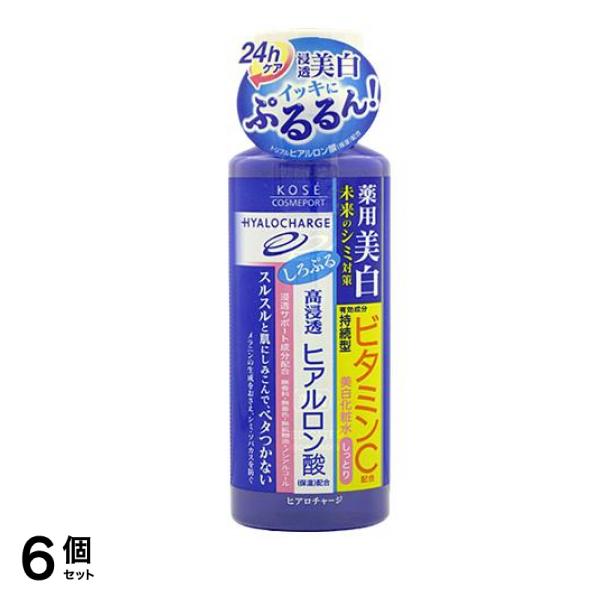 ヒアロチャージ 薬用ホワイトローションM(しっとり) 180mL (本体) 6個セット