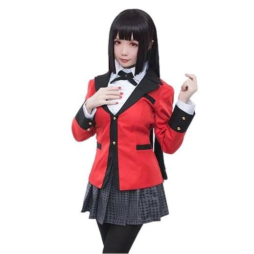 工場直販 一部分3日出荷賭ケグルイ 喰夢子 じゃばみゆめこ コスチューム コスプレ衣装 5点セット サイズ SXL