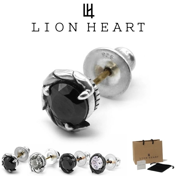 ピアス メンズ タテガミ サイド スタッズ ピアス ハウル SV925 LH-1EA162 メンズピアス 片耳用 1点売り 【ネコポス】