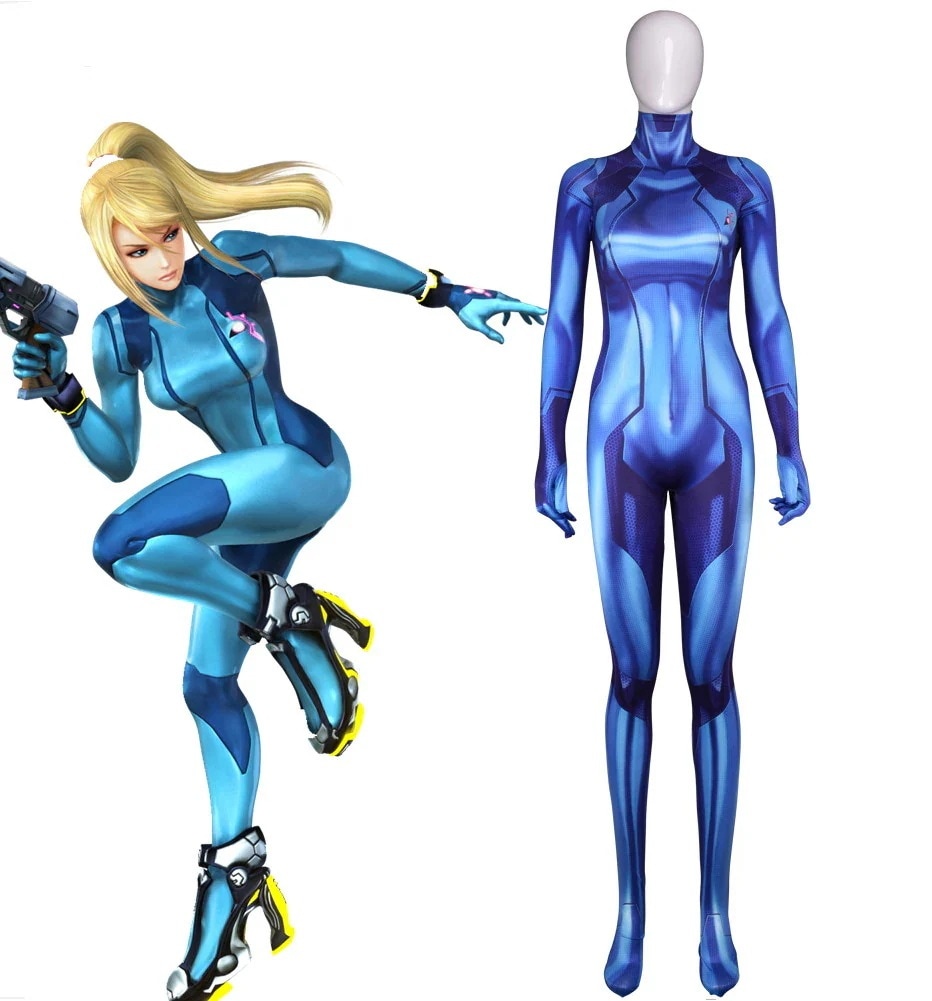 289METROID Samus Aran メトロイド サムスアラン 全身タイツ コスチューム コスプレ衣装