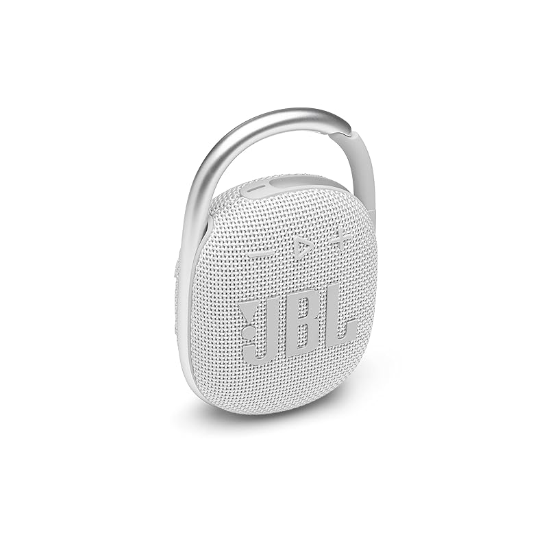 JBL CLIP4 Bluetoothスピーカー USB C充電/IP67防塵防水/パッシブラジエーター搭載/ポータブル/2021年モデル ホワイト JBLCLIP4WHT