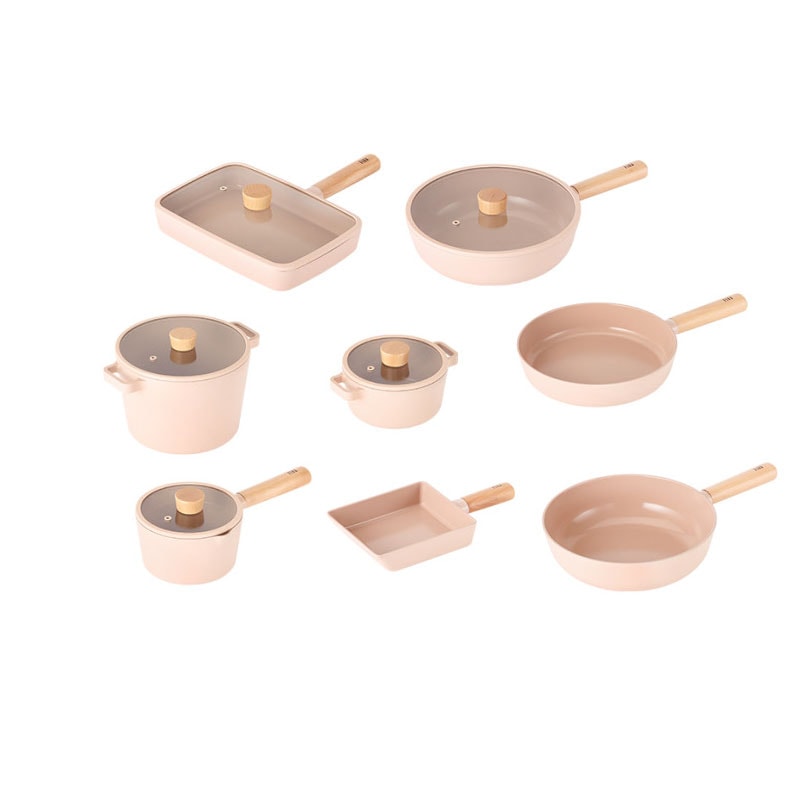 OBJET ミニ ピーチ セラミック ノンスティック IH INDUCTION対応鍋 フライパン 中華鍋