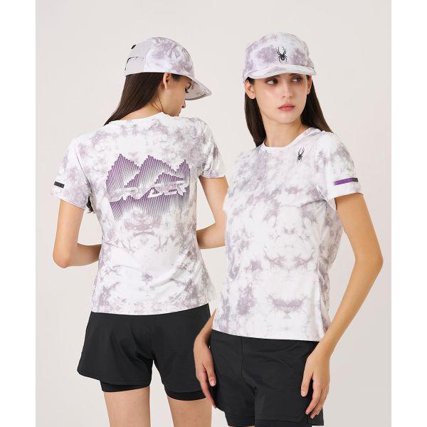 女性オーロラグラフィックランニング半袖Tシャツ SPKFCNRS282WWHT 659847