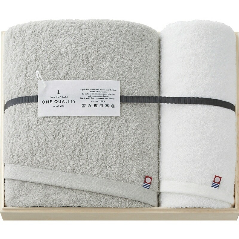 （ギフト）今治 ONE QUALITY バスタオル&フェイスタオル