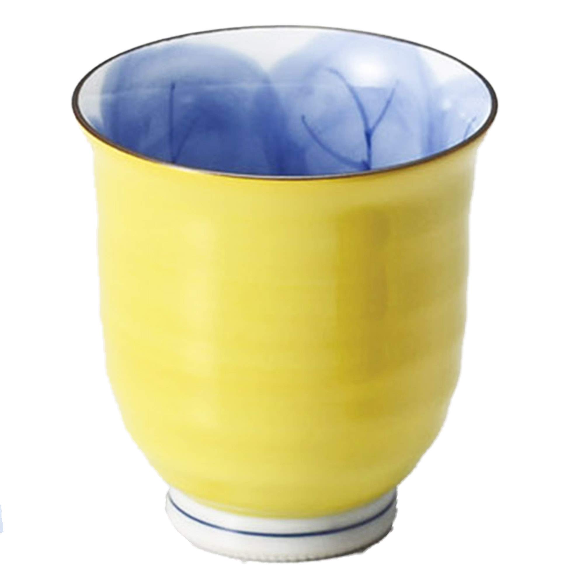 日本陶彩 湯呑み イエロー 190ml T94437140 5個入