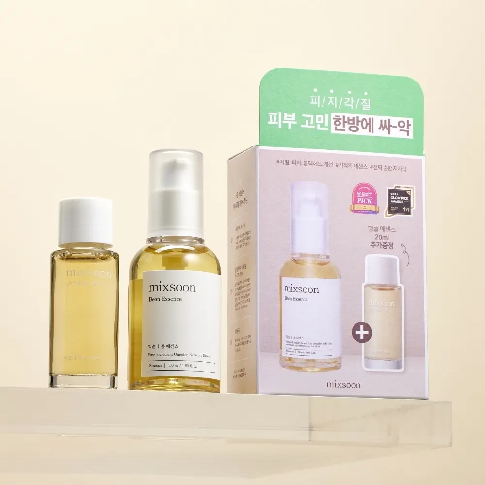 大豆エッセンス 50ml + ツボクサ 20ml セット 美容液 毛穴 角質ケア 皮脂 潤い 保湿 導入液 韓国コスメ オリーブヤング