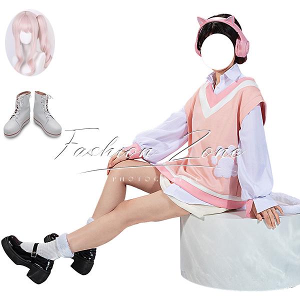 激安販売!プロジェクトセカイ カラフルステージ! feat. 初音ミク 風 暁山瑞希 日常服 コスプレ衣装 ウィッグ 靴 cosplay ハロウィン 演出服 変装