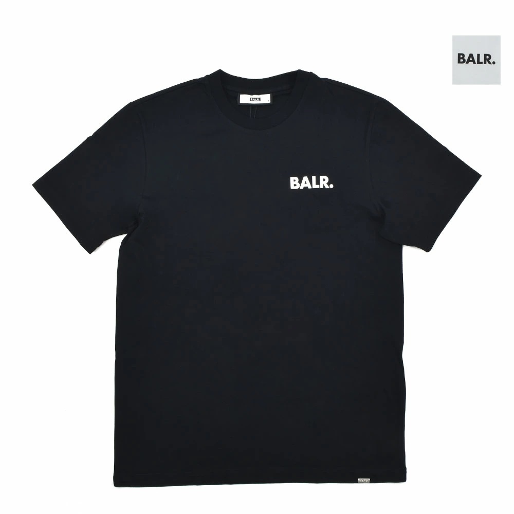 BALR. ボーラー Tシャツ メンズ クルーネックTシャツ カットソー 半袖 ブラック 黒 OLAF STRAIGHT GRAFFITI T-SHIRT［b11121170］