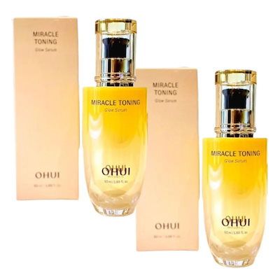 [1+1]ミラクルトーニング グロウセラム 50ml×2本 ビタミンC・ヒアルロン酸配合 肌トーン・キメ・ツヤ・ハリ・うるおいケア 韓国美容液 6,623円