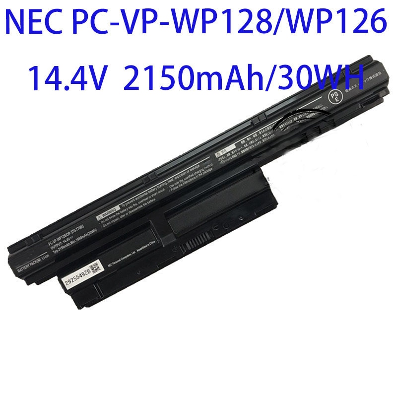 翌日発送！新品 NEC PC-VP-WP126 PC-VP-WP128 LS150L 適用するノートパソコン修理 交換用バッテリー バッテリパック 14.4V 2150mAh/30WH PSE認証