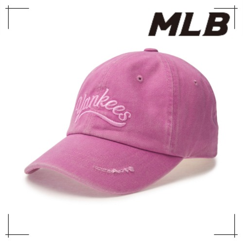MLB公式正規品 キャップ Vintage Cultured Unstruck Ball Cap NY (Mg. Purple)