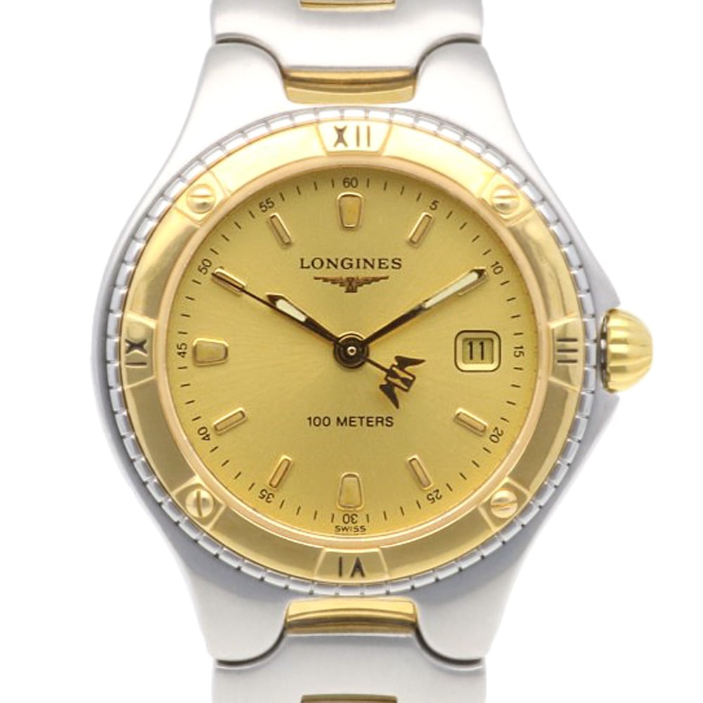 ロンジン 腕時計 ステンレススチール L3 112 3 クオーツ 1年保証 LONGINES 中古