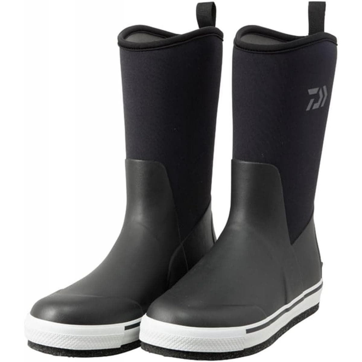 【在庫有・即納】ダイワ タイトフィット フィッシングロングブーツ Lサイズ 26.5cm ブラック FB-3550-T フェルトスパイクソール 釣り 長靴