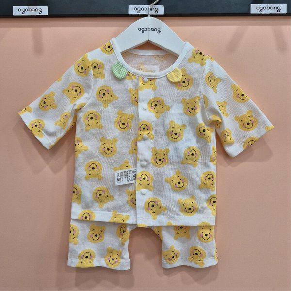 スマイルクマのプーさん7分袖オープン肌着 79T317601_CJ