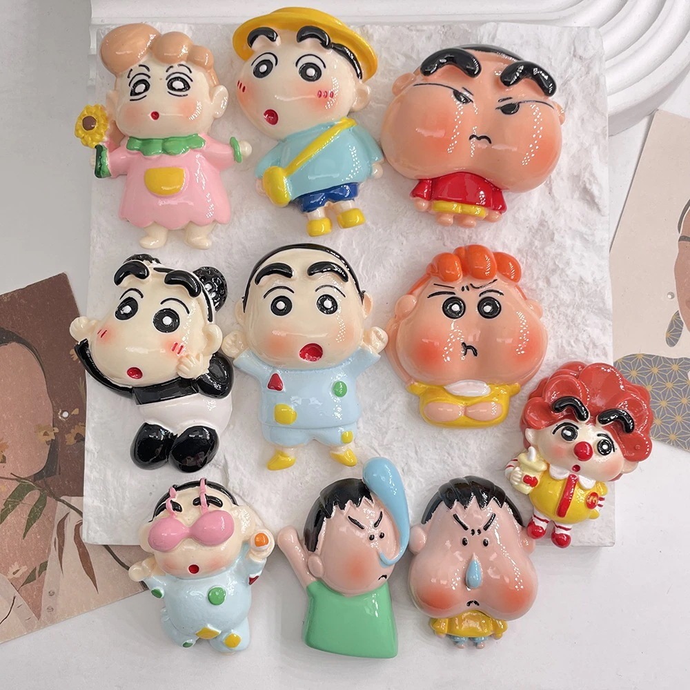 【5粒入】 超大型しんちゃん変装キットキャラクター樹脂アクセサリーアクセサリーdiy携帯ケースクリームガム冷蔵庫貼付シート