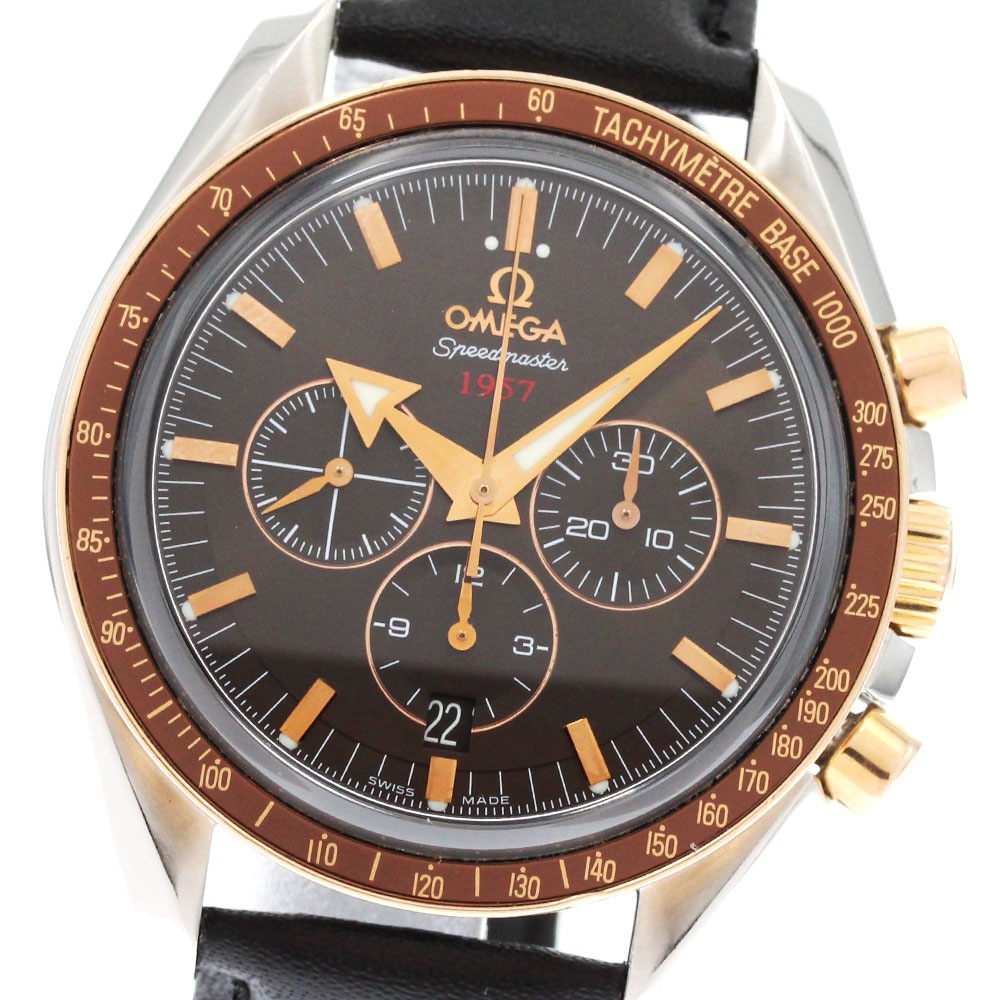 オメガ OMEGA 321.93.42.50.13.001 スピードマスター ブロードアロー デイト コーアクシャル 自動巻き メンズ _877876【中古】