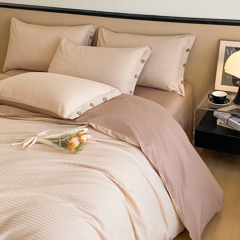 60本の長綿布団カバー単品春のジャカード綿純綿布団カバー3点セット寮シングル布団カバー