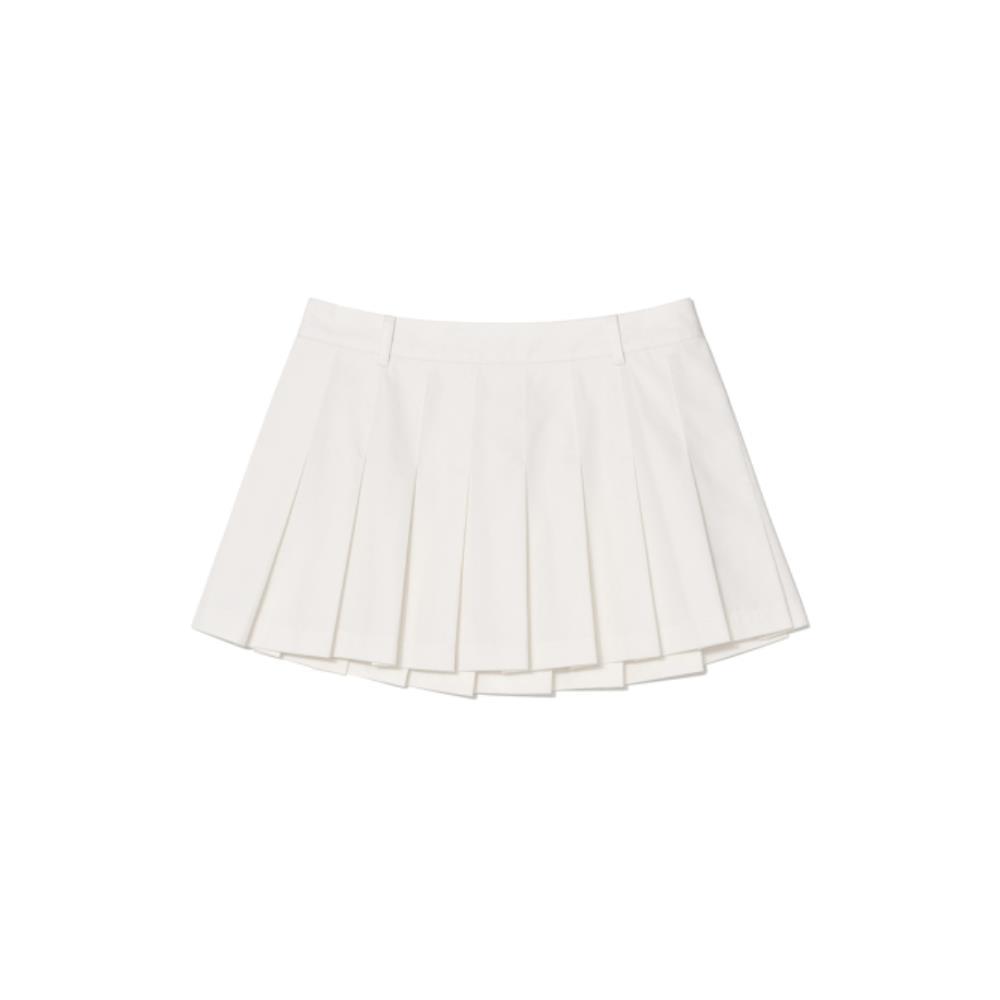 GLOWNY GIRLFRIEND PLEATED MINI SKIRT WHITE GY24ASK001WH