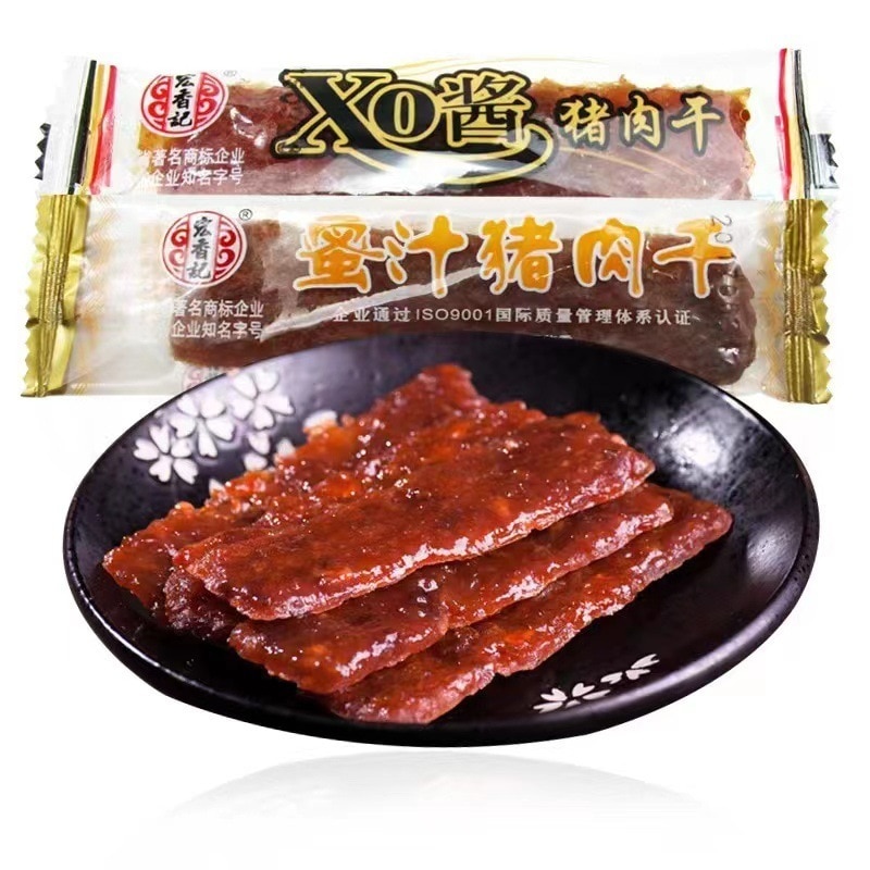 宏香記xoみそ豚肉干し5斤細長い手で豚肉のささみをちぎるオフィスカジュアル軽食おやつお土産