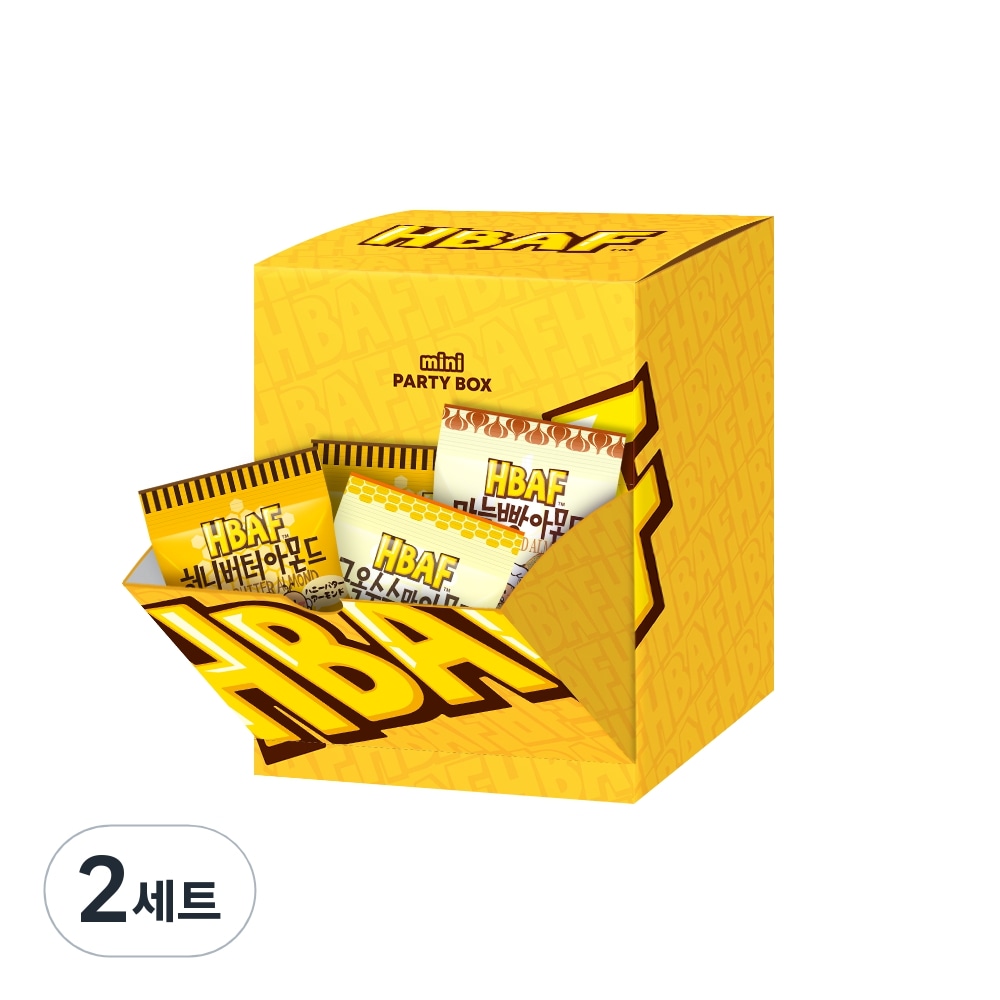 バフミニパーティーボックス 3種 X 2セット (ハニーバター x10個, 焼きトウモロコシx10個, ニンニクパンx10個) , 270g X 2セット