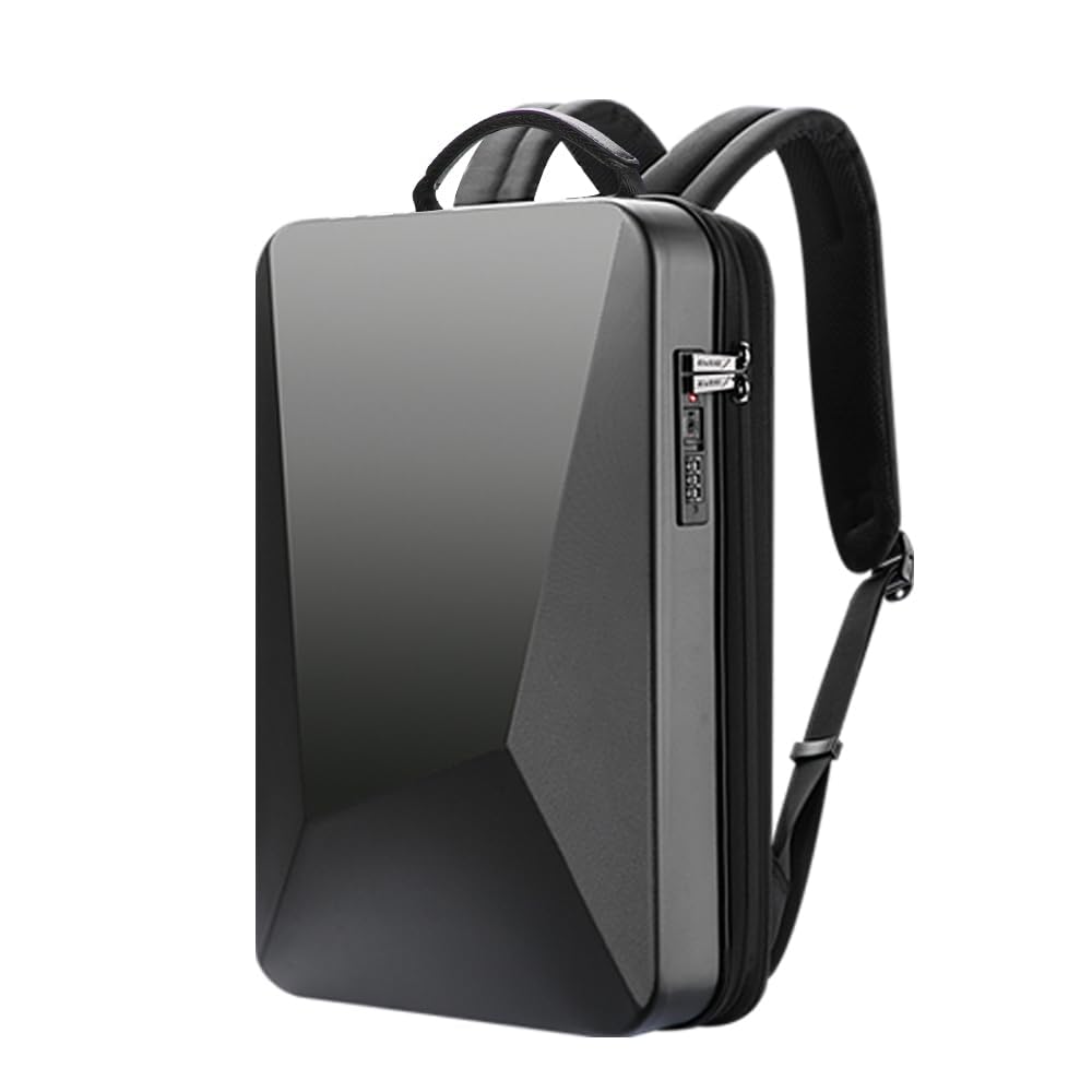[BOPAI] ハードリュック TSA 盗難防止 ビジネス 旅行 リュック メンズ 軽量 容量拡張 45開口 大容量 多機能 防水 通勤 通学 15-17インチノートパソコン対応 耐衝撃性 黒い