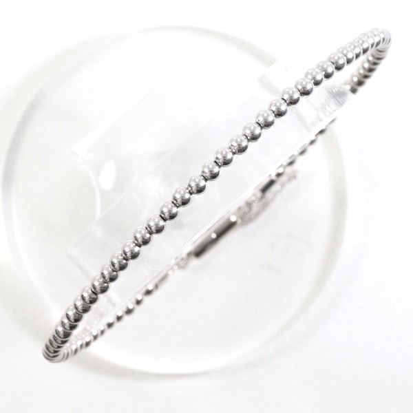 K18 18金 WG ホワイトゴールド 磁石 ブレスレット 約18cm ジュエリー 中古