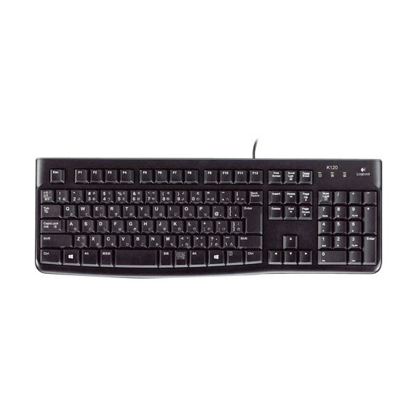 （まとめ）ロジクール キーボード k120ブラック K120 1セット（5台）[x3セット]