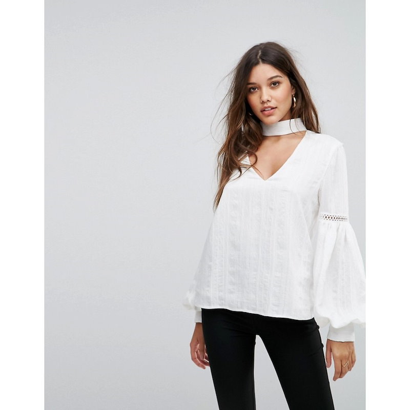 フォーエバーニュー レディース トップス ブラウス・シャツ【Forever New Balloon Sleeve Blouse】White フォーエバーニュー レディース トップス ブラウス・シャツ【Forever New Balloon Sleeve Blouse】White